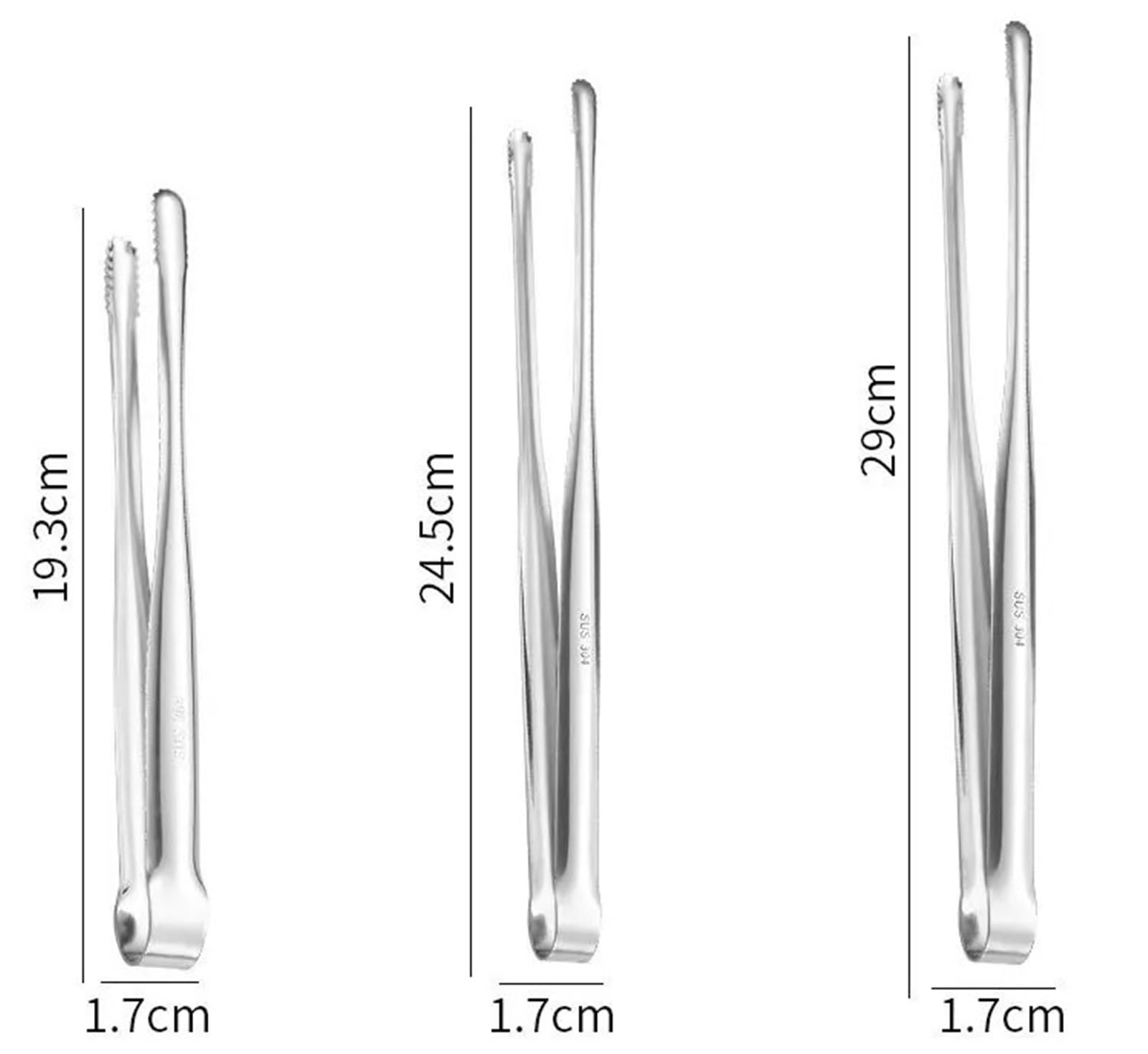 Pinze Da Cucina 3 unids/set pinzas for alimentos barbacoa portátil de acero inoxidable cocina filete ensalada pinza for servir Buffet Clip cocinar pinzas for barbacoa Gadgets for el hogar Para Cocina