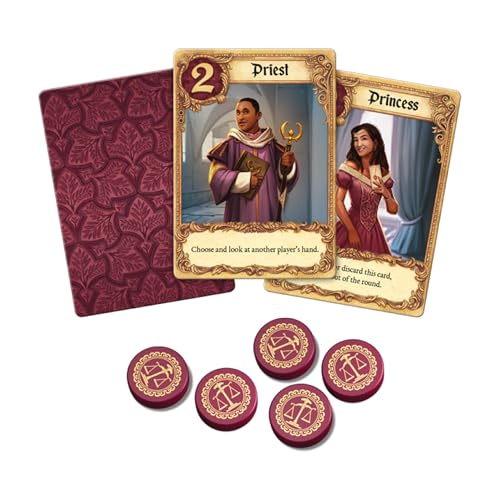 Juego de cartas de amor (actualización 2025) – Juego de estrategia de deducción y eliminación de jugadores para niños y adultos, a partir de 10 años, 2-6 jugadores, tiempo de juego de 20 minutos - imagen 4