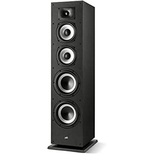 Polk Audio Monitor Xt70 Tower Speaker - Single, Black