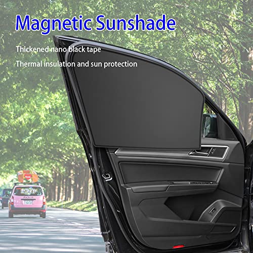 2Pcs Car Side Window Sun Shades, Magnetic Sunshades For Car Windows, Front Seat Window Sunshades Privacy Curtains, Front Side Window Sun Shade Blocks Sun, Universal For Car Suv Truck (Front Seat) #TOP5