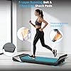 Walking Pad Treadmill for Home - Under Desk Walk Pads with Remote Control Mini Running Portable Electric Machine Adjustable Slim Compact with 0.6-4.0MPH Max up 220 Lbs Modes for Office Small Spaces