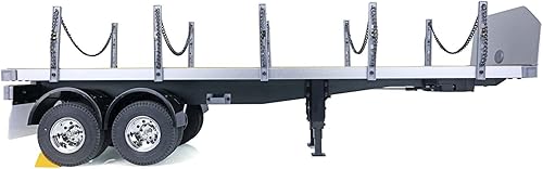 Miniatura 7 de Hercul 114 2Axle Rc Tractor Flatbed Semi remolque camión para el modelo de DIY