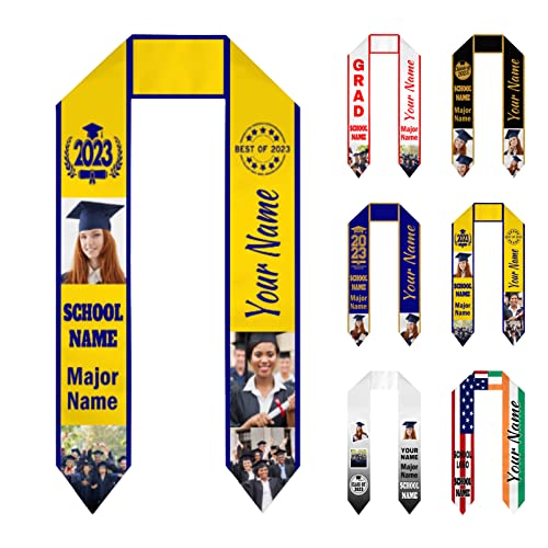 Custom Graduation Stole 2025 Graduation Sash Personalized Graduation Sash Class of 2025 Gifts for Graduation 2025