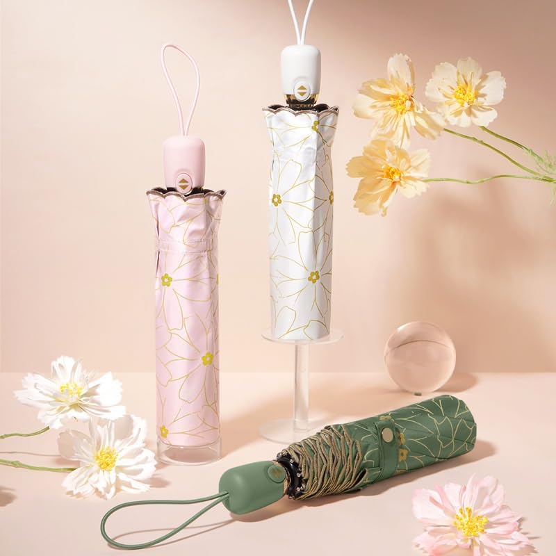 RENEESME Umbrellas For Rain Automatic Folding Umbrella, Rain Or Shine Umbrella, Sun Umbrella Strong Umbrella For Wind And Rain(Color:C)