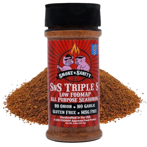 Smoke N Sanity Sns Triple S Low Fodmap All Purpose Seasoning, 4.5 Oz Shaker