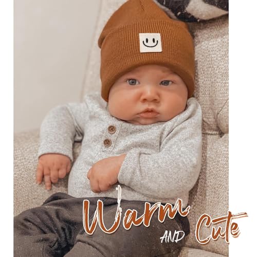 Furtalk Baby Beanie Cute Toddler Winter Hat Knit Boys Girls Warm 2 Pack Kids Embroidered Beanies Cap For 0-8 Years thumb #2