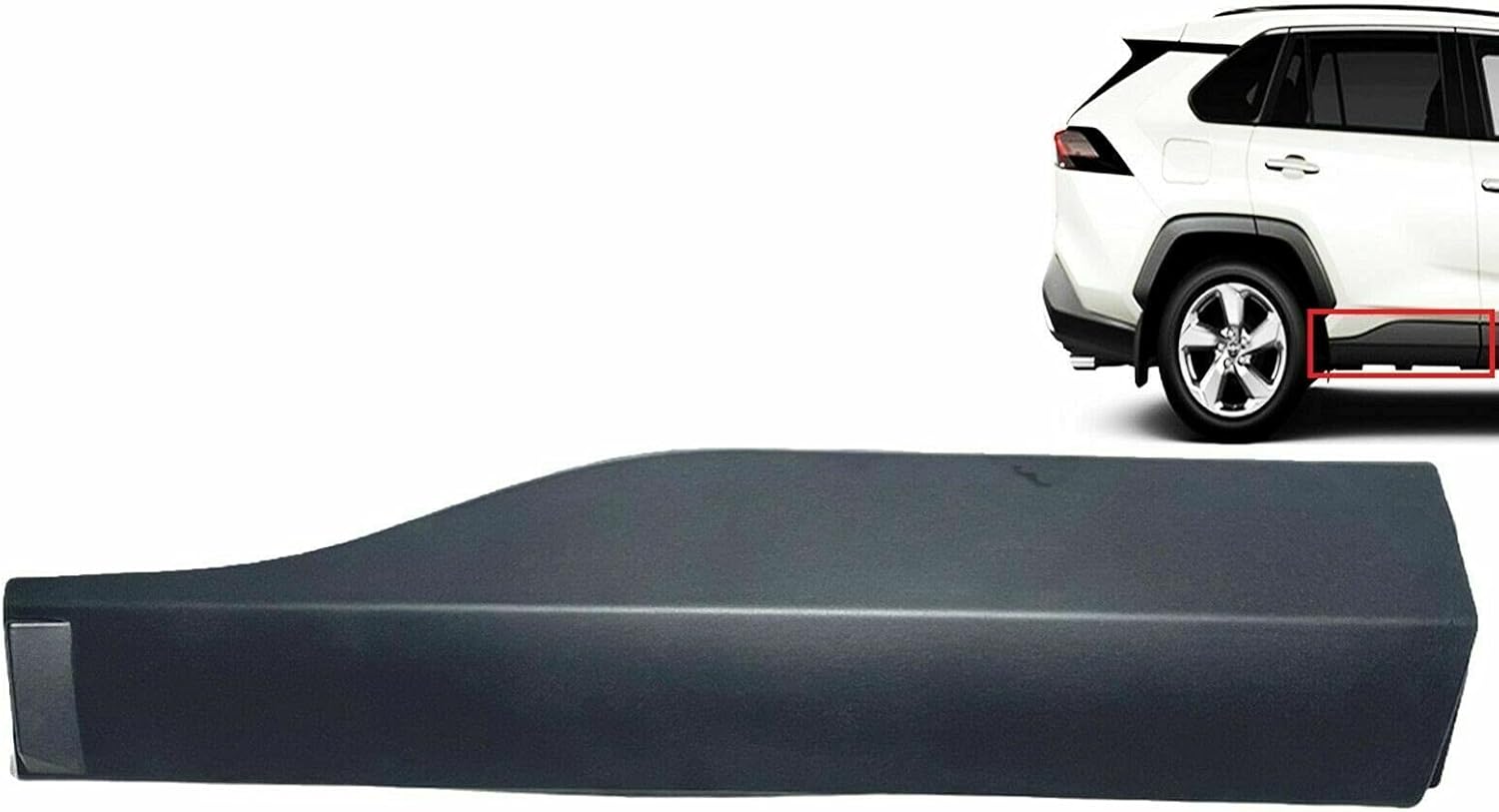 Door Lower Molding/Door Garnish for 19-24 Toyota RAV4 Rear Right Replaces OEM 75077-0R070, TO1504108, 75112