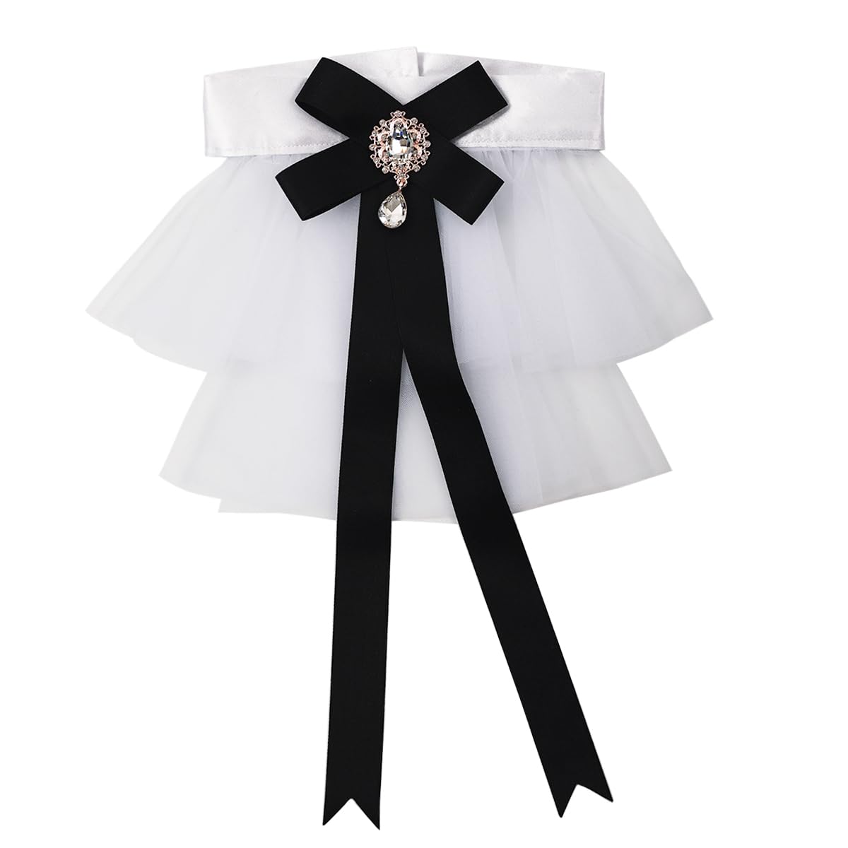 GRACEART Ruffled Detachable Collar Elizabethan Victorian Neck Ruff