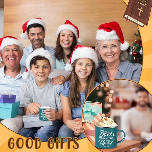 Set de 10 tazas de café cristianas de esmalte 12 oz miniatura 5