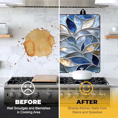 Image of Stove Top Cover for Electric Stove,Glass Stove Top Cover, Heat Resistant Glass Cooktop Cover, Stovetop Protector, Kitchen Decor, Dish Drying Mats Cover for Ceramic Washer Top 28.5x20.5 inch