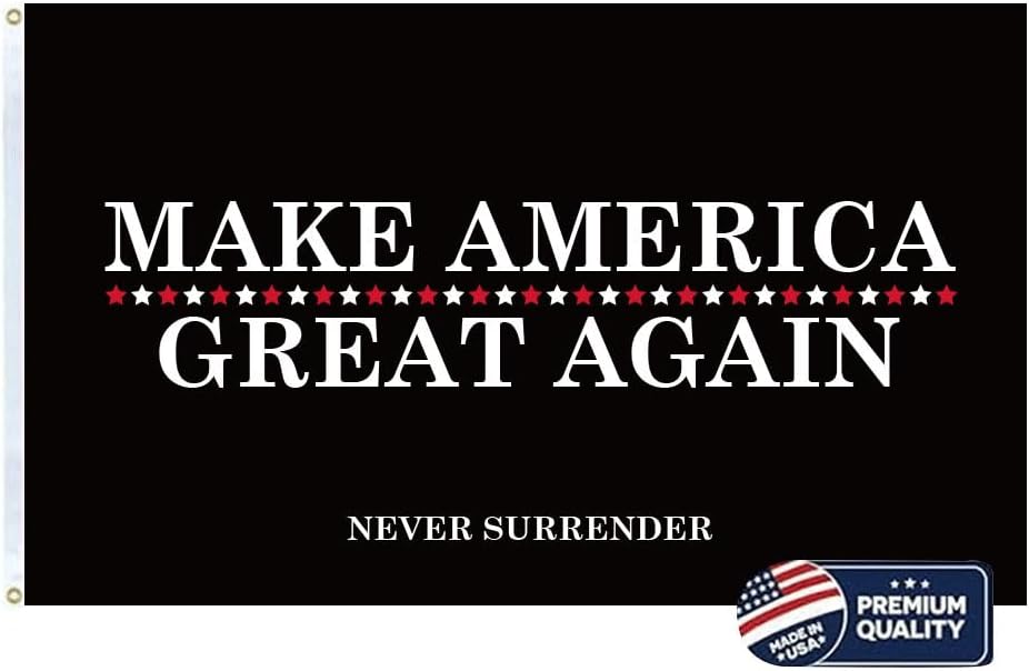 Made in the USA 3x5 Trump Flag MAKE AMERICA GREAT AGAIN - Double sided premium quality Outdoor Yard Flag Proudly Manufactured in the USA. (3x5 Flag Only) Make-America-Great-Again