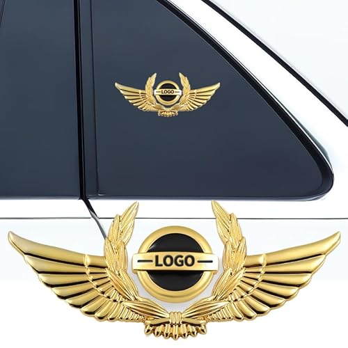 Custom 3D Metal Car Emblems,Personalized Logo Car Badges,Car Decoration Stickers, Cool Auto Wheat Ear Logo Badge Decoration Decal Accessories for SUV, Truck,Car Truck Gifts
