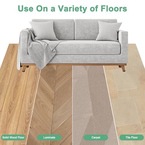 Image of M METERXITY 24-Pack Furniture Sliders, 1 inch Diameter EVA Foam Felt Pad Self-Adhesive Mover Glides for Carpet /Chair /Tables, Furniture Round Pads Floor Protectors [Black]