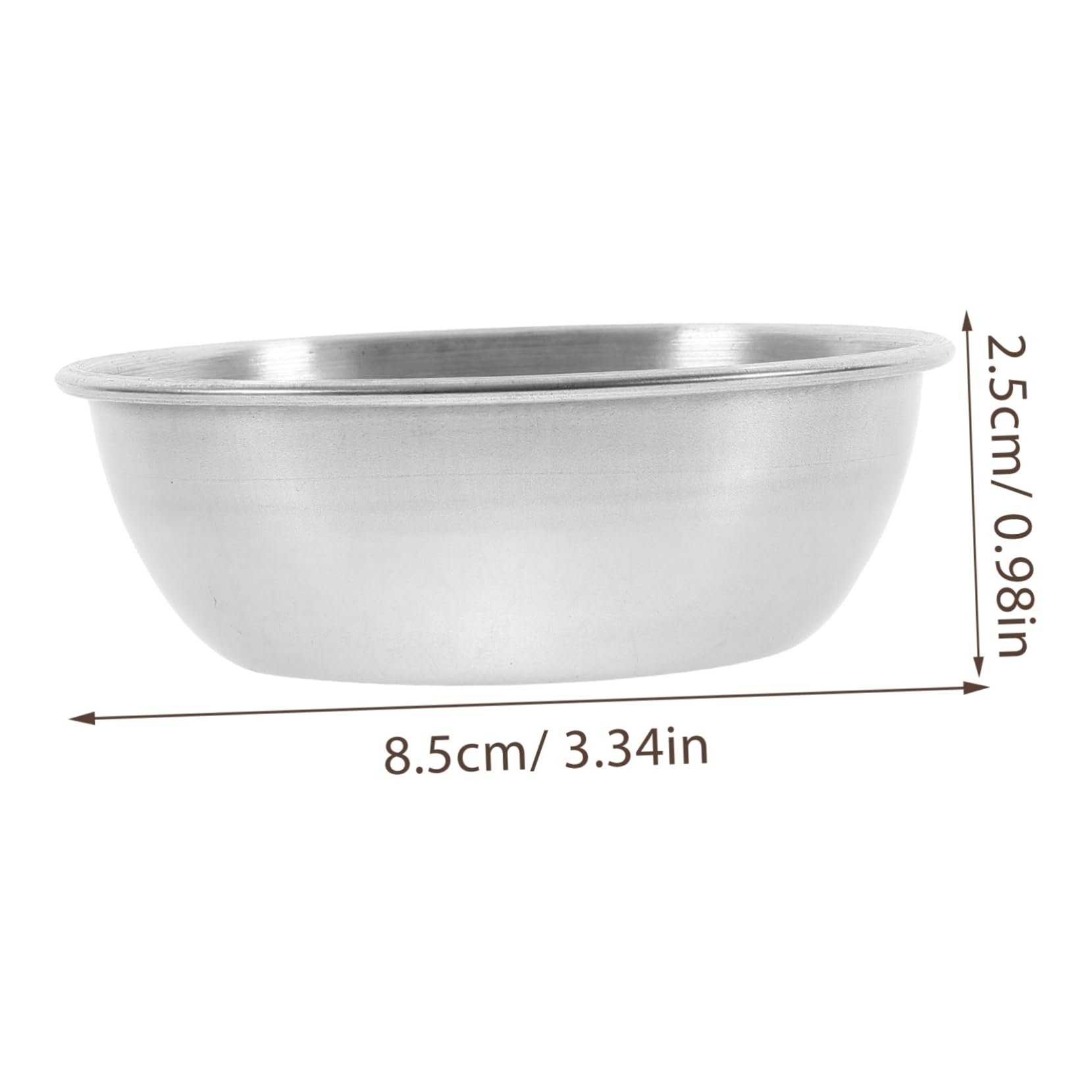 HOLIDYOYO 6pcs Dip Bowls Portion Cup Tasting Plate Sushi Dipping Bowl Candy Dishes Condiment Dip Mini Appetizer Small Fruit Dishes Dipping Soy Sauce Dish Dipping Bowls Silver Stainless Steel