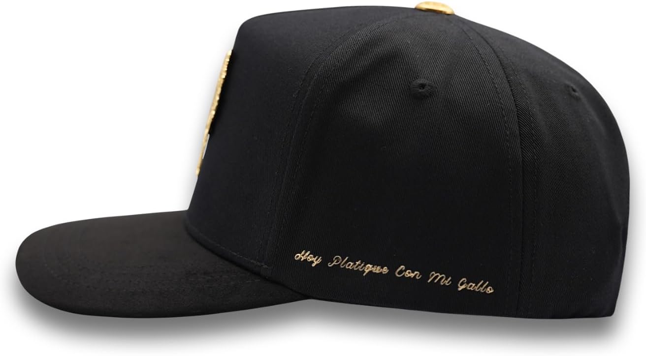 GALLO Black Gold - Premium Hat for Men,Caps for Any Occasion, Men's Baseball Cap, Men's Caps Adjustable, Men Hats Black Snapback Hat - Adjustable