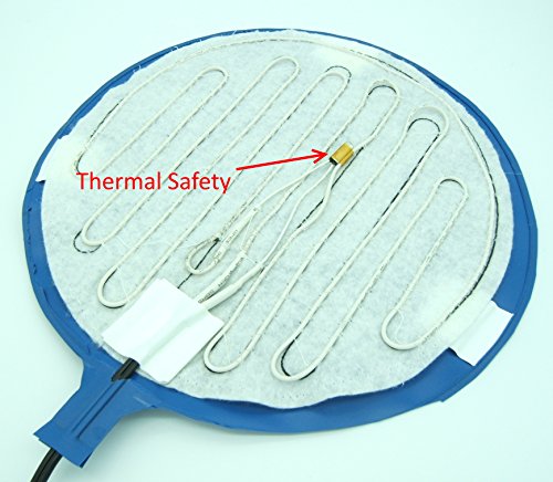 Brewing & Fermentation Heat Pad For Homebrew Beer & Wine Fermenting 120Vac 12 Or 25 Watt Heating Mat: Safe For Plastic/Glass Carboy & Bucket Fermentors Includes Heater Temperature Strip #TOP3