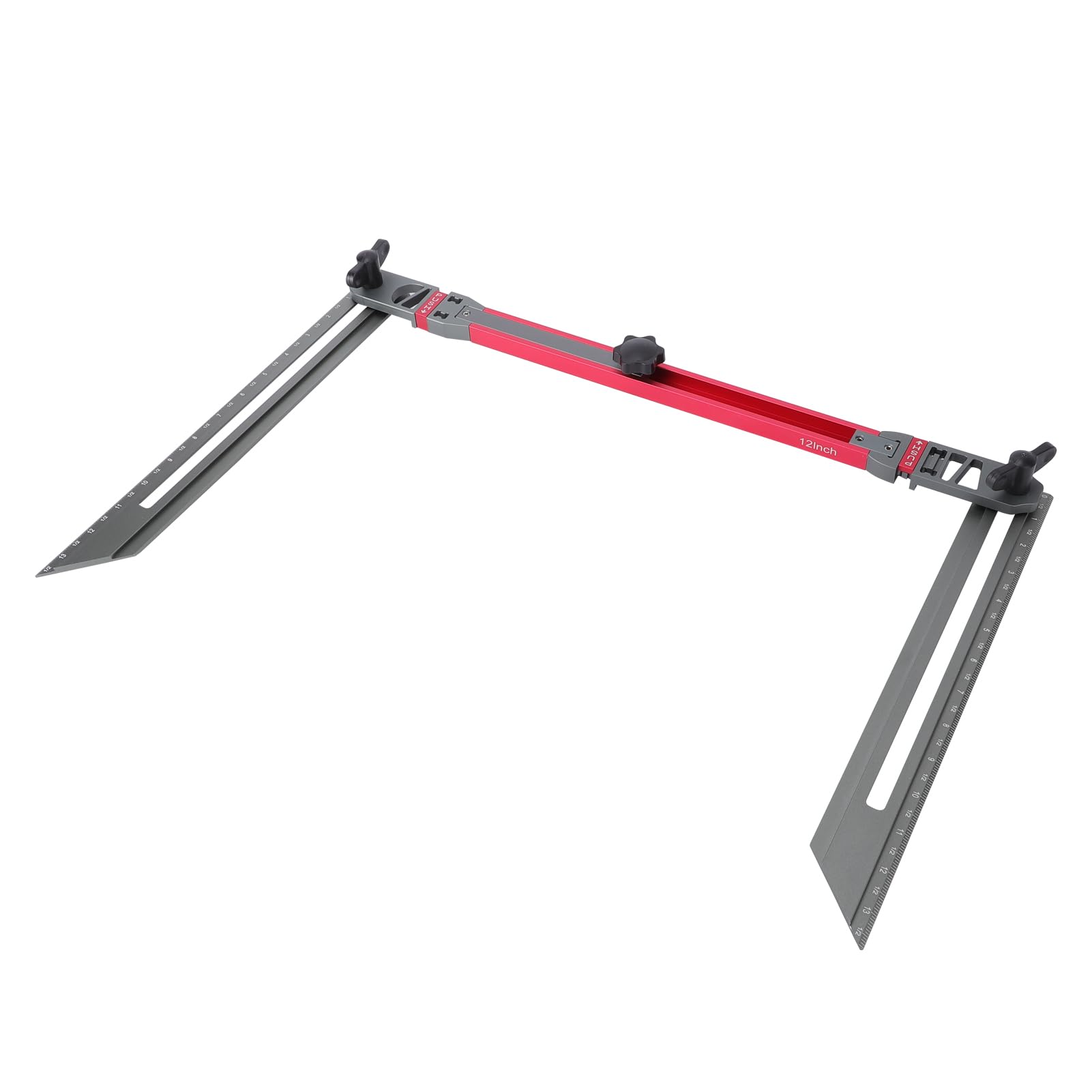 Narzędzie do Pomiaru Schodów ze Stopu Aluminium, Elastyczne Narzędzie do Rysowania Bieżnika Schodów, Wielowymiarowa Suwmiarka Niestandardowych Długości, łatwa w Użyciu Renowacji Domu