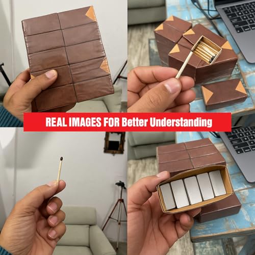 Image of (Pack of 50 Match Box x 50 Sticks) Premium Wooden Matchsticks for Home & Kitchen | Safety Match Sticks for Candle & Puja | Household Match Box| Fire Starter Matches | Outdoor Kitchen Camp Matchsticks