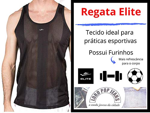Camiseta regata academia com furinhos P ao EG4 Plus Size (Branco, EG1)