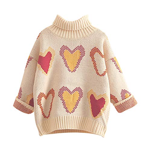 Pull à col roulé pour protéger du froid les petites filles actives