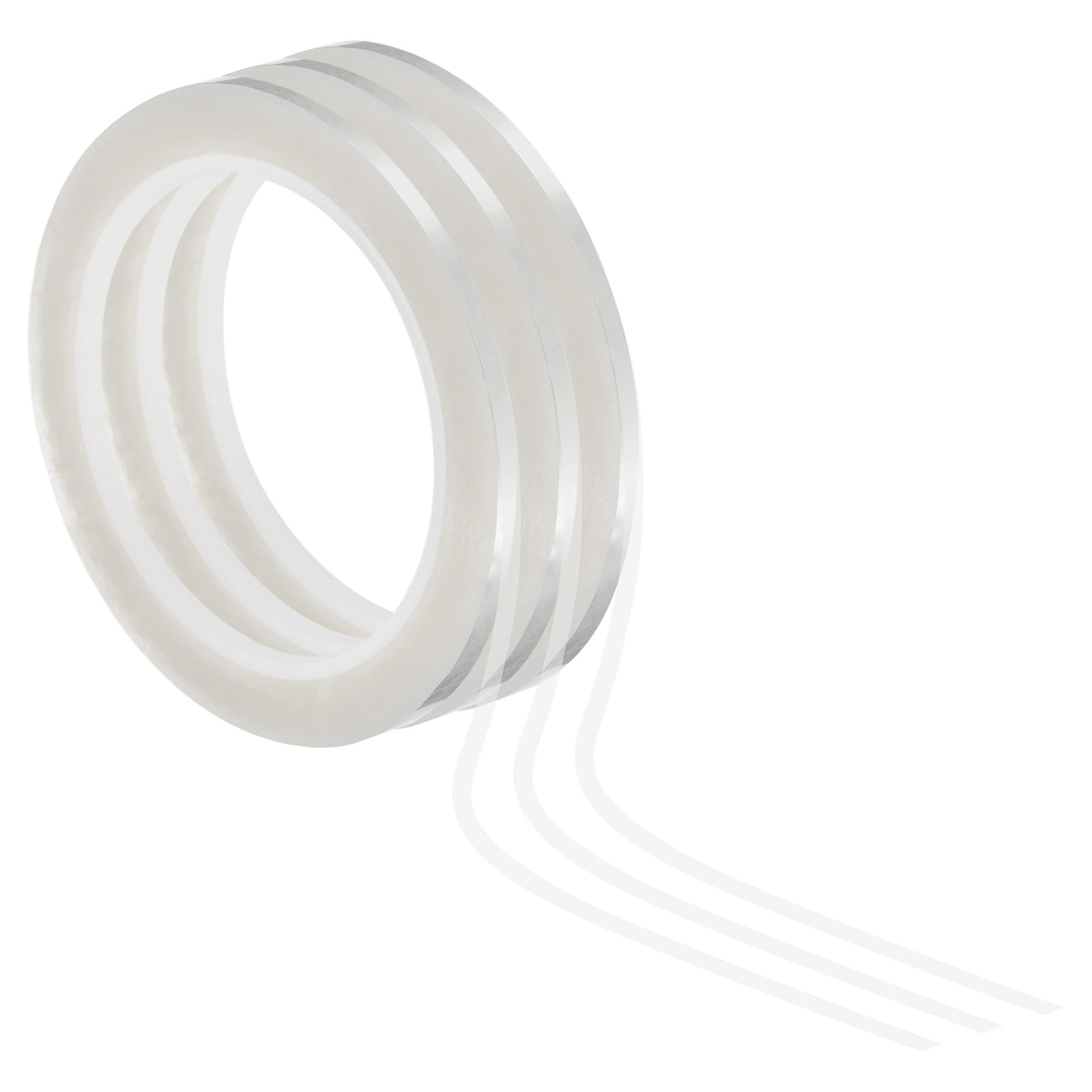 PATIKIL Whiteboard Tape 2mm X 66m, 3 Pack Thin Dry Erase Tape for Graphic Chart Marking DIY Art Transparent