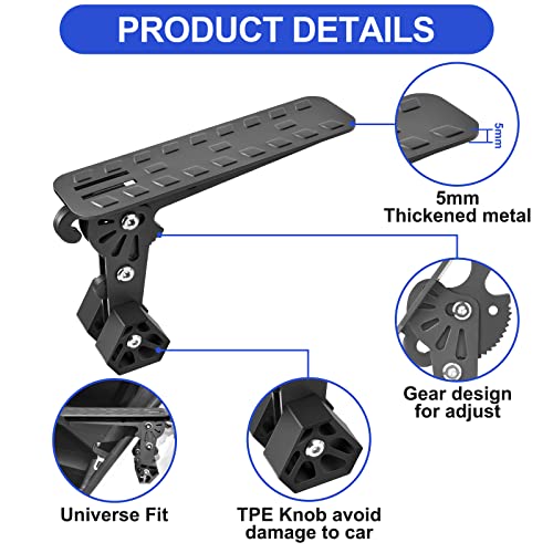Ristow Upgraded Car Door Step Unique Adjustable Extended Roof Rack Stand Pedal Foldable Ladder Max Load 400 Lbs With Storage Bag And Cleaning Cloth Universal Fit For Most Car, Suv, Truck #TOP5
