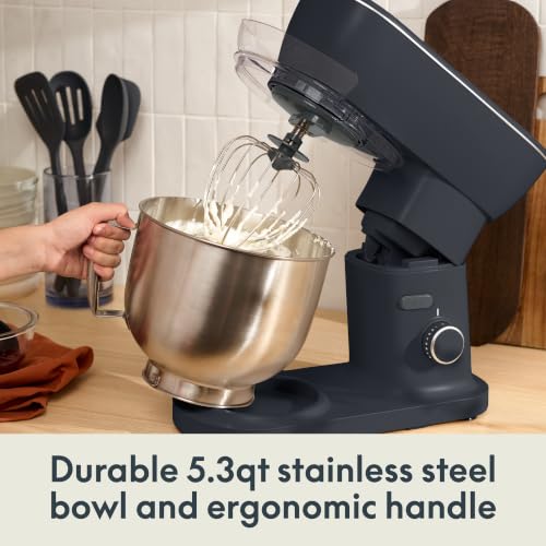 Image of bella STIR 5.3Qt Tilt-Head Stand Mixer, 12-Speed Countertop Mixer, Oatmilk