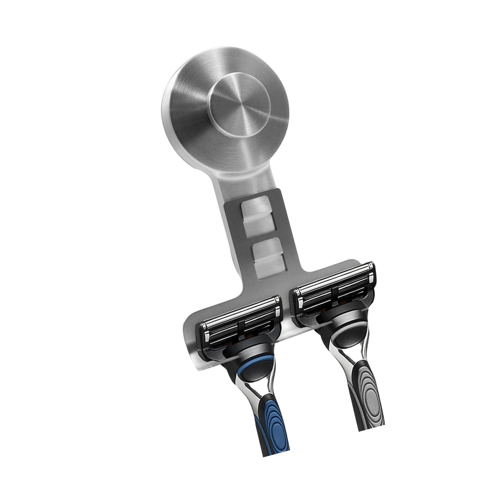 Bbajszx Suction Cup Mounted Shaver Holder with Multiple Hooks for Bathroom Storage Bathroom Space Saving Solution
