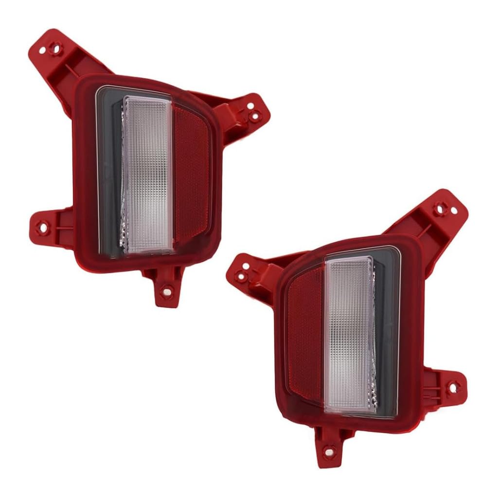 KarParts360 For Kia Telluride 2023 2024 Back Up Light Driver And Passenger Side | Pair | CAPA | Red And Clear Lens | With Bulb | KI2882104, KI2882104C, KI2883104, KI2883104C | 92405S9600, 92406S9600