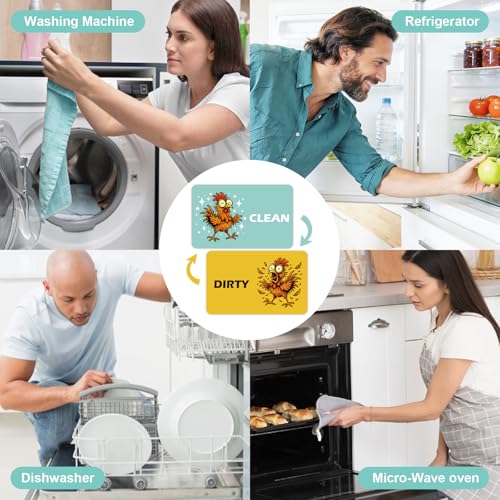Imán decorativo de gallo divertido para lavavajillas miniatura 7