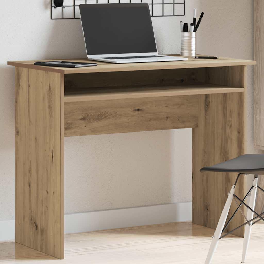 vidaXL Scrivania Rovere Artigianale 90x50x74 cm in Legno Multistrato