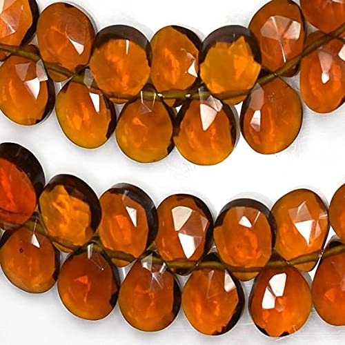 Perles briolette quartz facetté cœur pour réparer et personnaliser bijoux