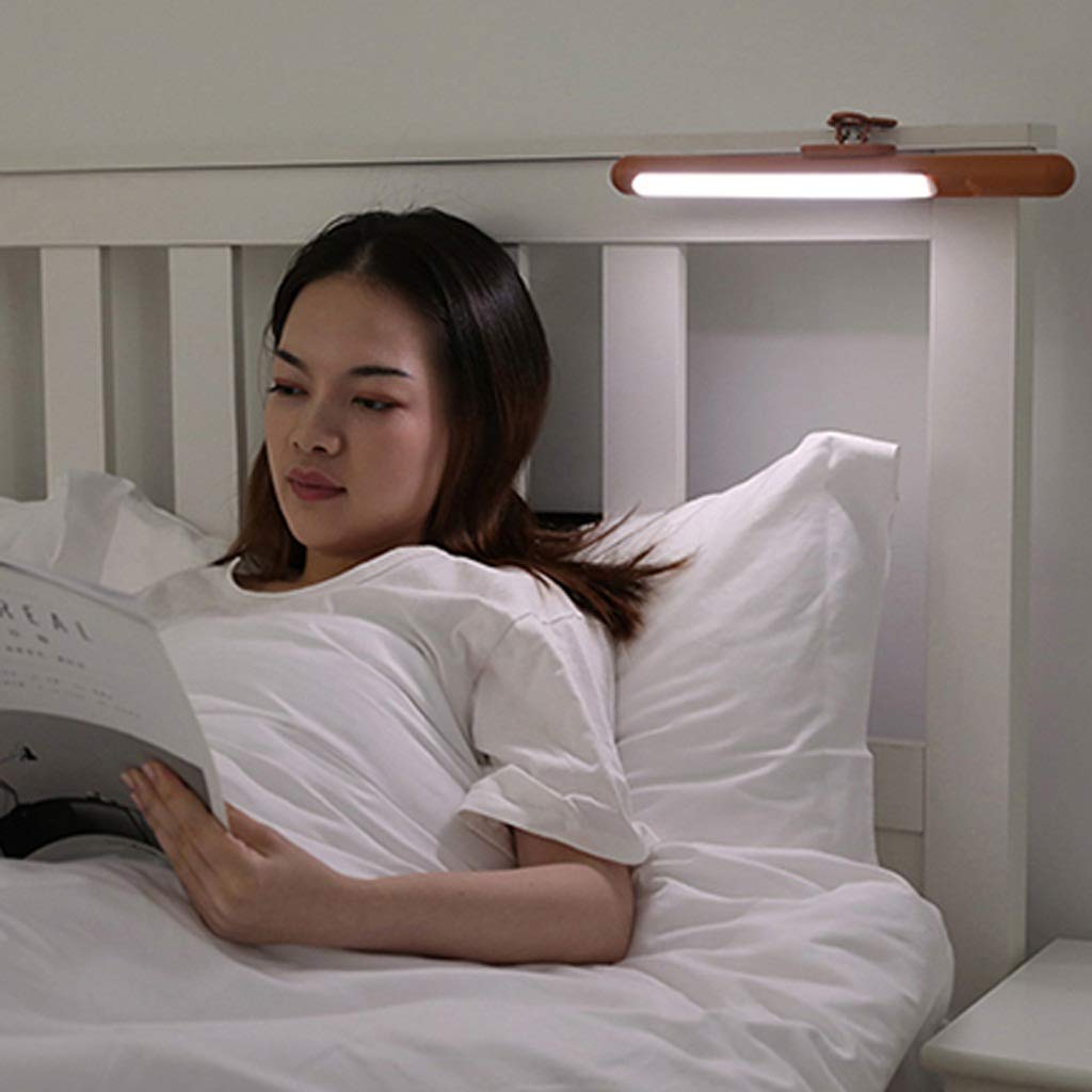 Lampada da Lettura con Clip Regolabile a Led, Luce Di Ricarica, Proteziper Gli Occhi, Lampada da Lettura/Vert