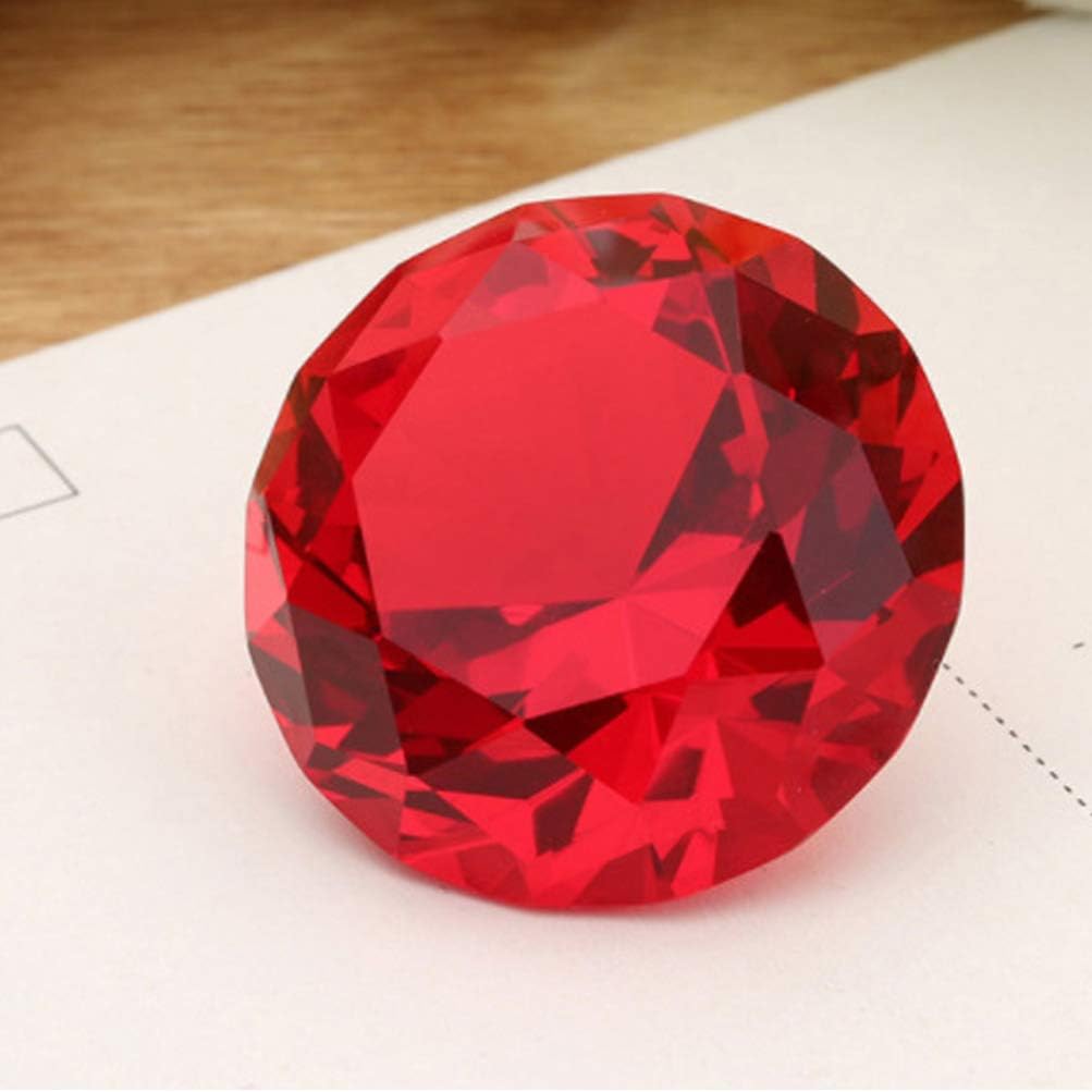 Holibanna 60Mm Red Crystal Diamond Decorative Gem for Wedding Bridal Shower Home Decor Table Centerpiece Pirate Treasure Supplies - Image 3