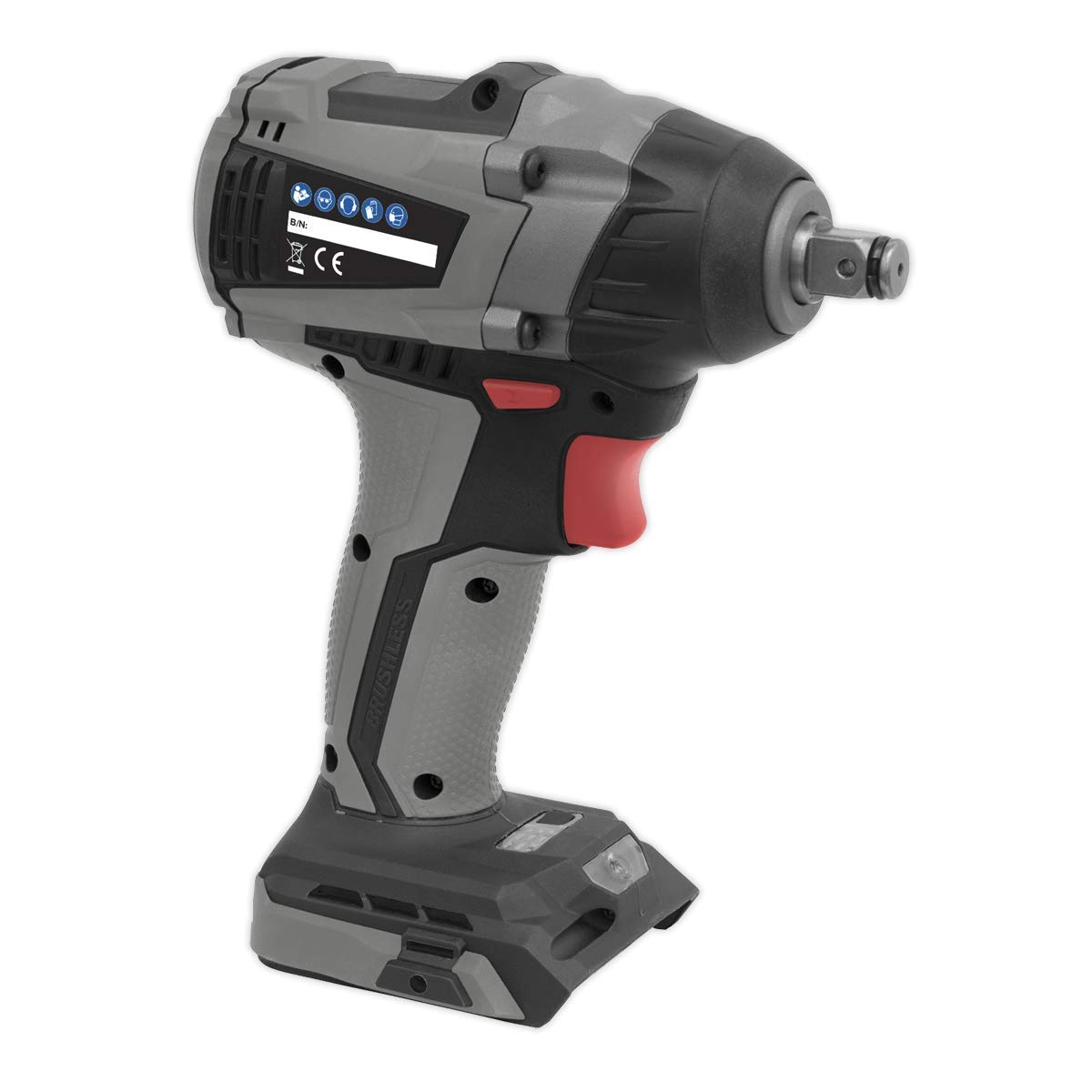 Sealey Brushless Impact Wrench 20V 1/2""Sq Drive 300Nm - Body Only