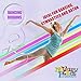 Novelty Place 2 Pcs Sparkling Dance Ribbons Streamers, 6.6Ft Shiny Colors Kids' Gymnastics Ribbon Wands - Perfect Rhythm Sticks for Talent Shows, Artistic Dancing, Baton Twirling