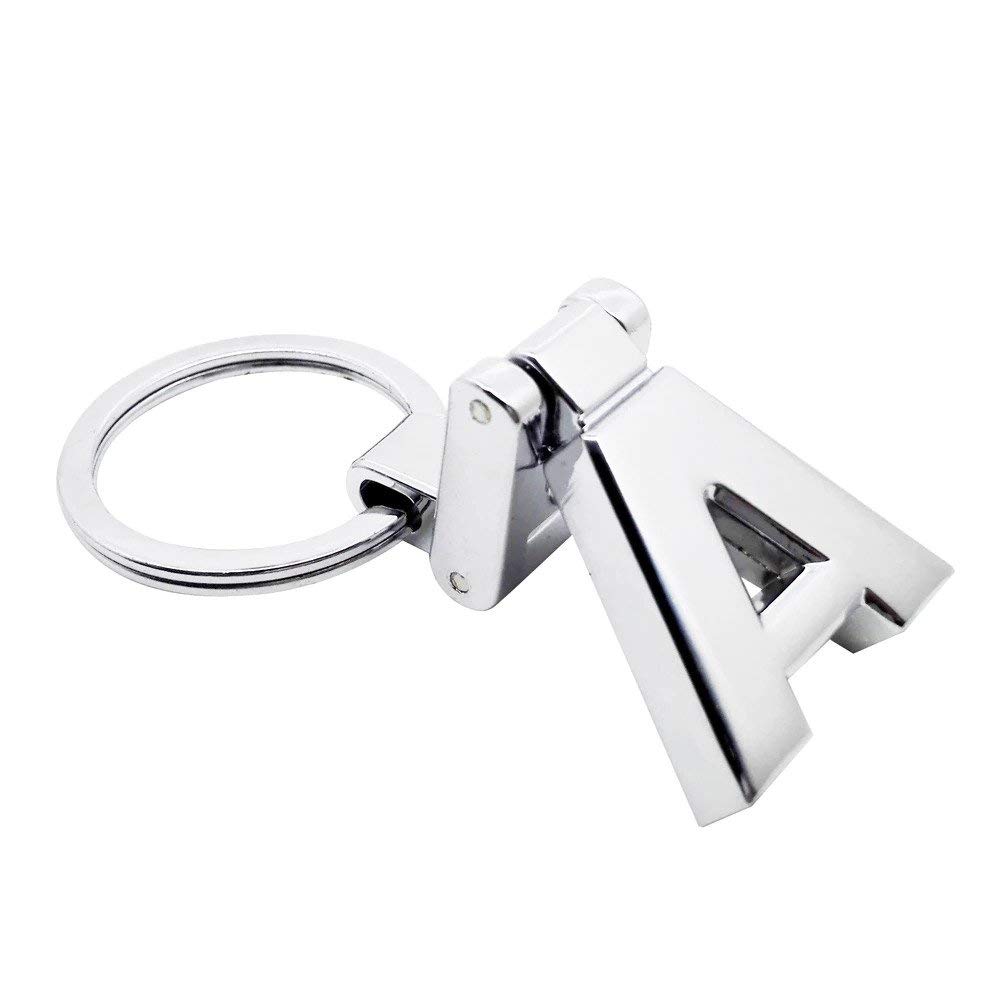 Birsppy Madison BOGOO 3D Silver Metal Chrome Keyring for Mercedes Benz A Class KEYCHAIN FOB Car Logo