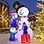 GOOSH 6 FT Inflatable Christmas Decorations, Inflatable Snowman with Penguins, Christmas Blow Ups Yard Decorations with Colorful LED Lights, Christmas Inflatables for Garden Lawn Xmas Holiday