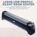 Lasko 5624 Low Profile Silent Room Space Heater, Black - Features Natural Convention Heat for Silent Operation