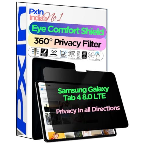 Image of PxIn Tablet Privacy Screen Guard compatible with Acer Aspire Switch 12 | No.1 | Anti Glare | Anti Blue Light | Anti UV | 4 Way Privacy Filter | 360 Privacy | Eye Protect