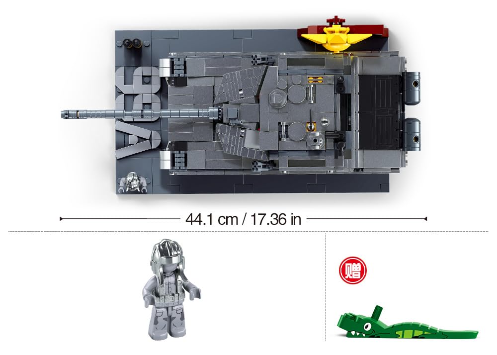 Sluban M38-B1234 99AS Tanque de Batalla Principal 1076 Piezas