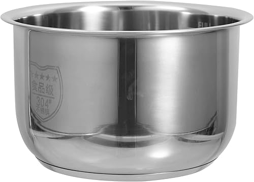 Lurrose Olla de arrocera interior olla arrocera de acero inoxidable olla a presión olla de arroz interior olla para el hogar cocina tienda 2L
