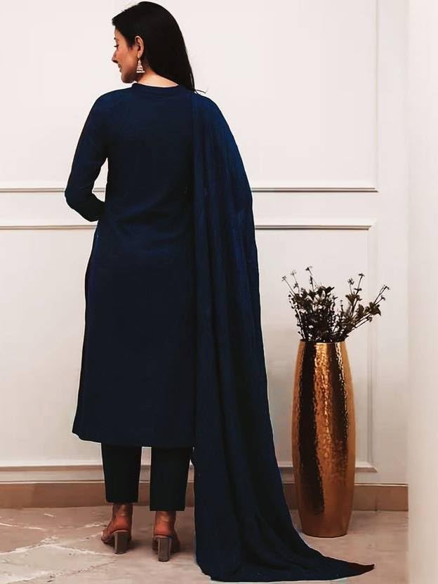 Image of piludi Embroidered Designer Kurta Set for Women | Kurta Pant with Dupatta | Lightweight, Soft and Comfortable Outfit Designed for a Clean and Modern Everyday Look
