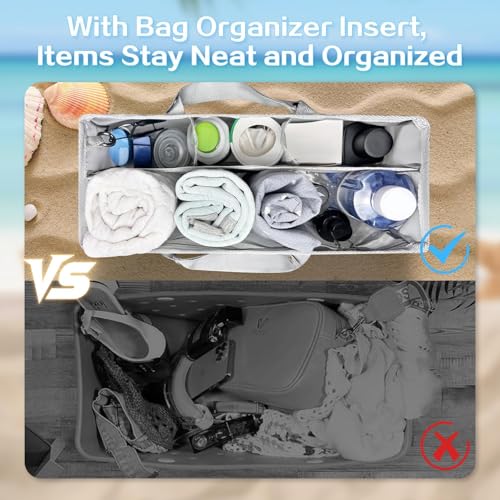 Image of XYFuuee Beach Bag Organizer Insert Divider for Medium Bogg Bag Accessories