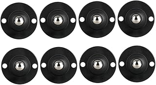 Universal Wheel Furniture Castors8pcs Paste The Universal Pulley Mini Garbage Can Furniture Casters Heavy Duty Pulley Adhesive Paste Pulley Self Adhesive Wheels Swivel Bottom Pulley Casters Wheels for
