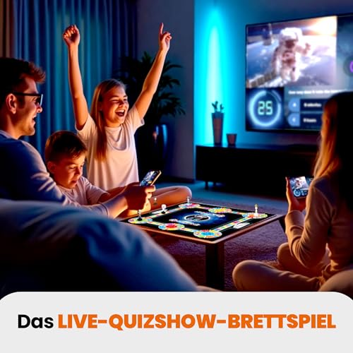 Image of Outsmarted - The Live Quiz Show - Remote Board Game - More Than 10000 Multimedia Questions and Updates, Live TV Quiz Show, Family Game Night - Games for Adults, Teens and Kids - Ages 8+ -2024 Version