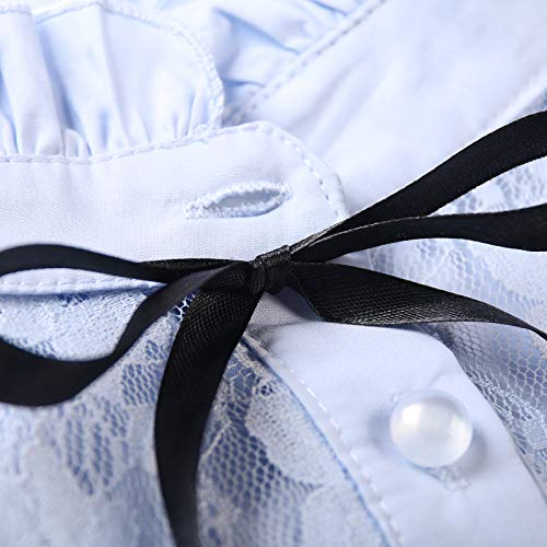 Image of OCHENTA Girls Ruffle Collar Blouse Button Down School Uniform Shirt