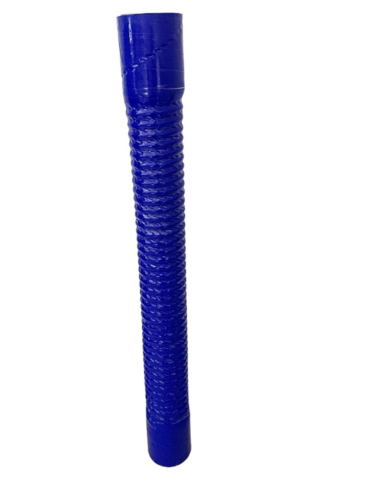 Manguera de Silicona de Vacío Manguera flexible de silicona azul 500 mm longitud y 2 abrazaderas. Tubo admisión aire para radiador alta presión temperatura (ID30-1000 mm)(Blue ID100X500MM)
