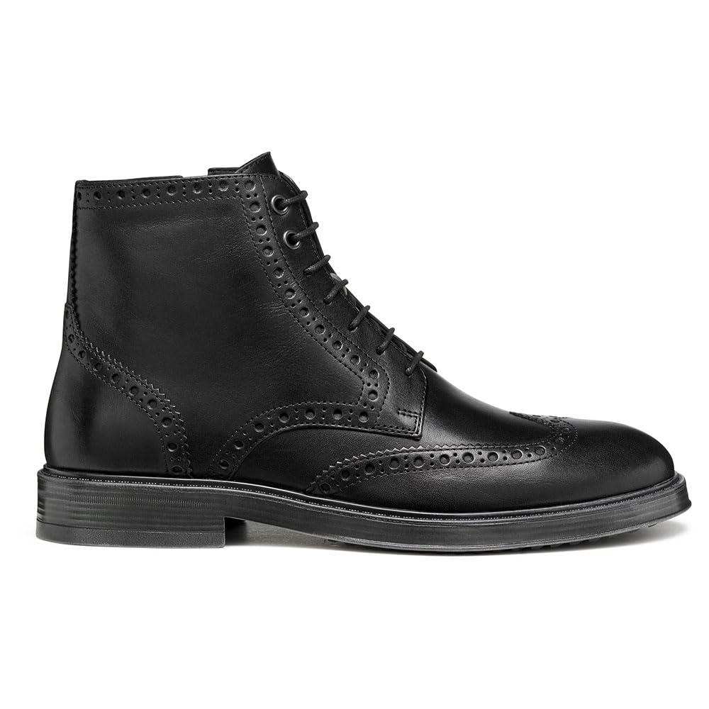 Geox U HENREYS Ankle Boot para hombre, negro, talla 41 EU, Negro, 41 EU
