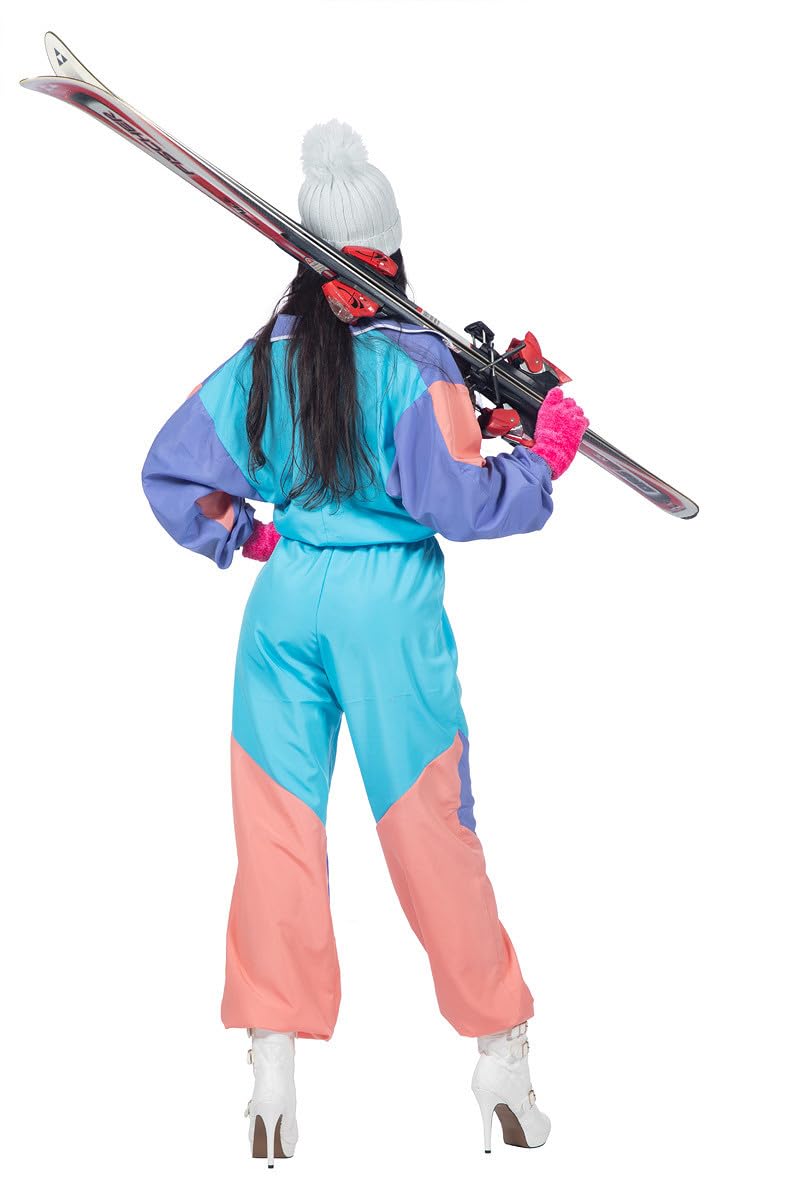 WILBERS & WILBERS 4209 - Combinaison de ski pour femme des années 80, combinaison rétro pour les soirées à thème après-ski, le carnaval